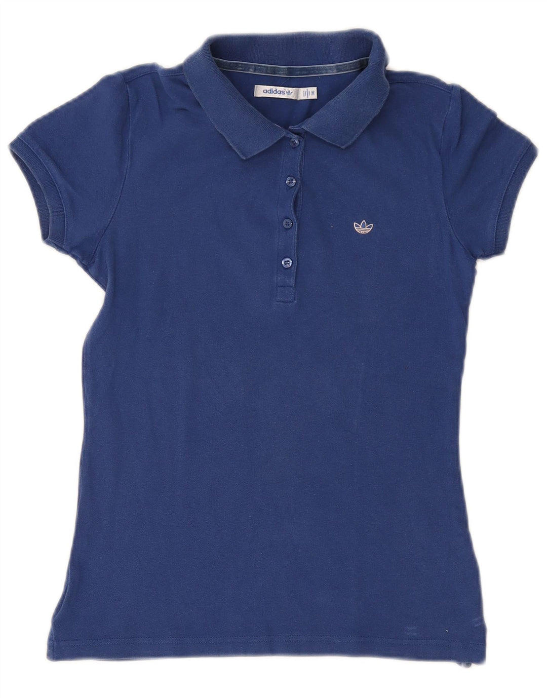 Adidas Polo Femme EU 36 Petit Bleu Marine Coton