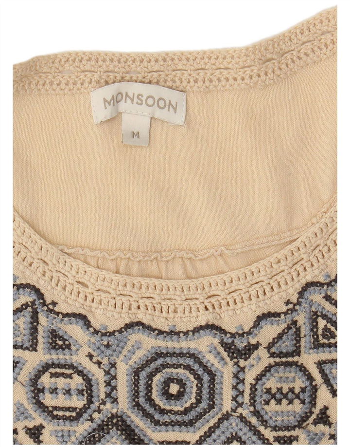 Monsoon Chemisier pour femme UK 44 Beige moyen Fair Isle