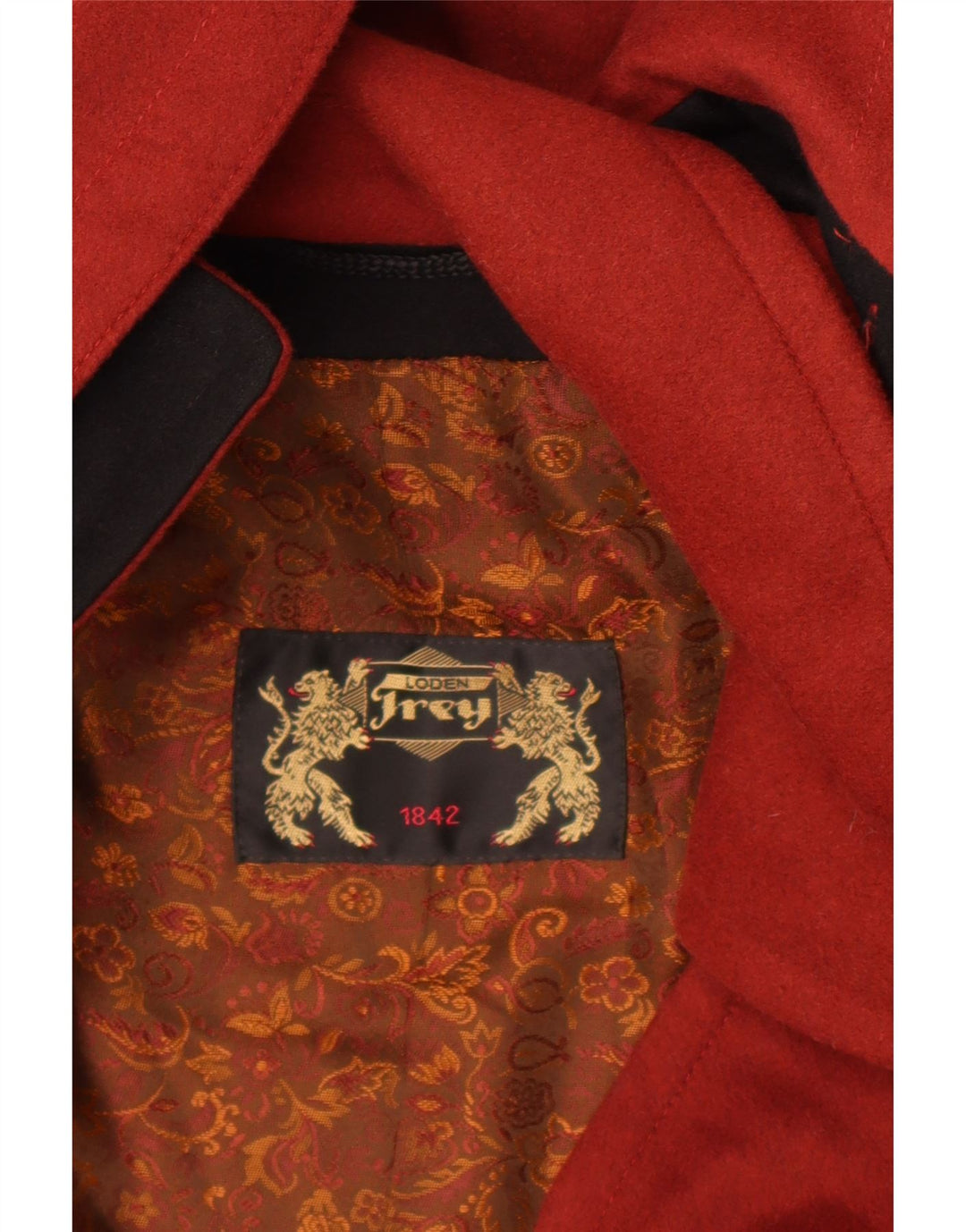 Loden Frey Manteau à capuche pour femme EU 40 Laine rouge moyen