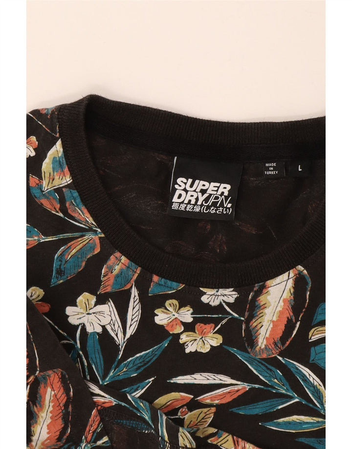 Superdry T-Shirt Graphique Haut Large Multicolore Floral Homme