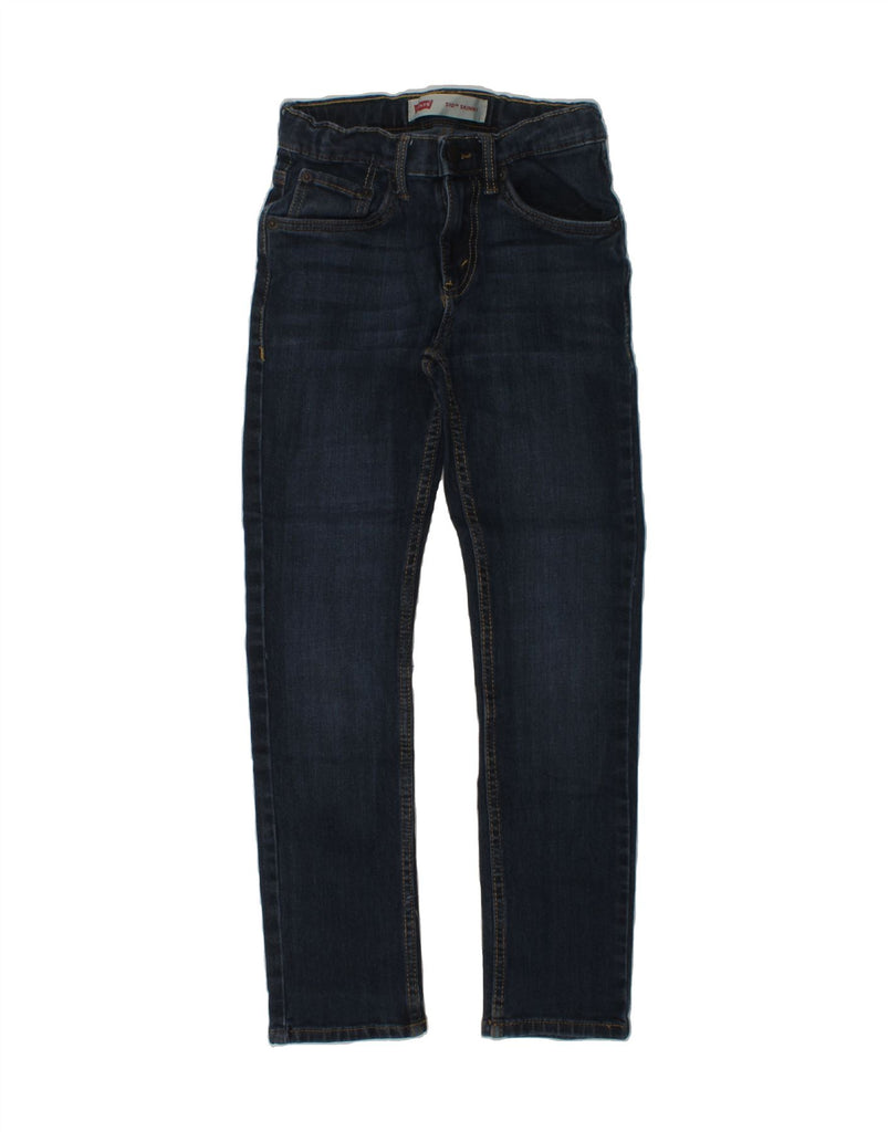 LEVI'S Girls 510 Skinny Jeans 9-10 Years W25 L25 Navy Blue Cotton | Vintage Levi's | Thrift | Second-Hand Levi's | Used Clothing | Messina Hembry 