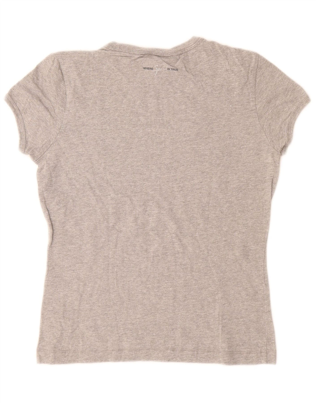 CHAMPION T-shirt graphique Heritage Classics pour femme UK 12 Gris moyen