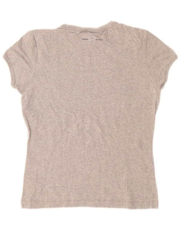 CHAMPION T-shirt graphique Heritage Classics pour femme UK 12 Gris moyen