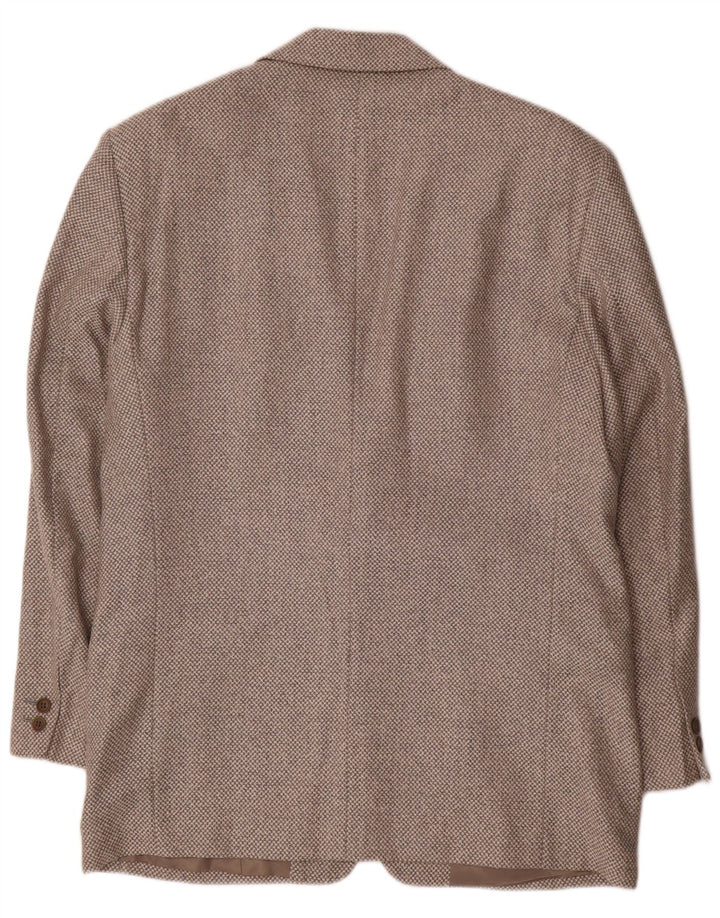 BYBLOS Veste blazer à 2 boutons pour homme UK 40 Grande laine à pois gris