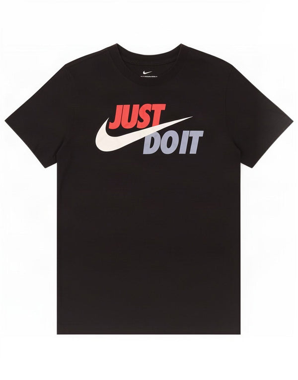 Nike T-shirt graphique pour homme en coton noir Taille S