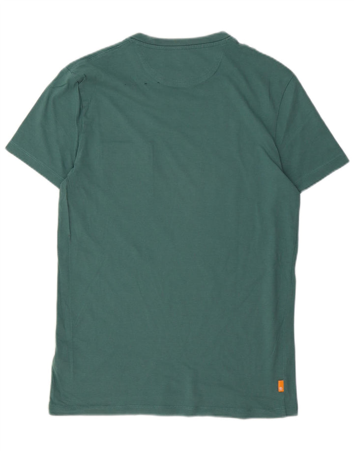Timberland T-Shirt Slim Fit Homme Vert Moyen Coton