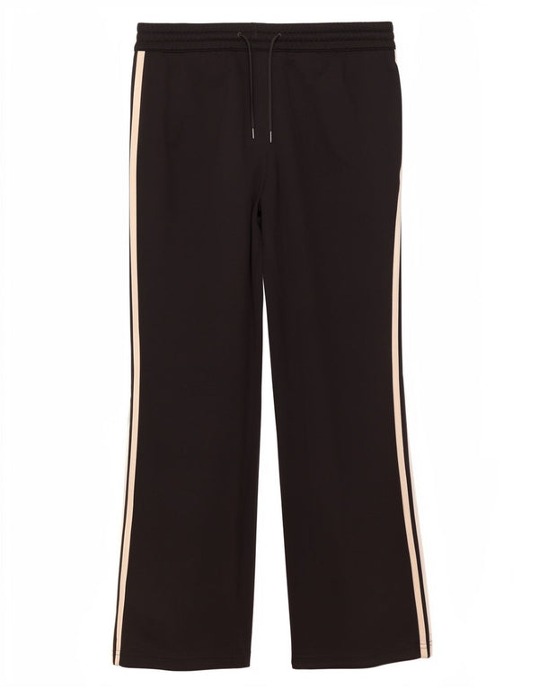Adidas Pantalon coupe-vent pour femme UK 12 Medium Noir Polyester Sports