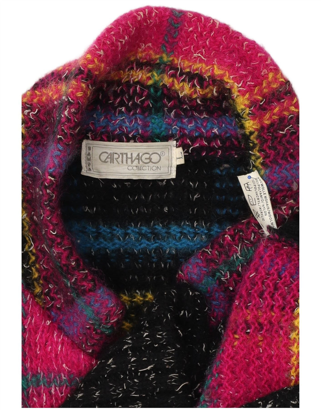 Carthago Cardigan long pour femme UK 16 Grand carreaux multicolores