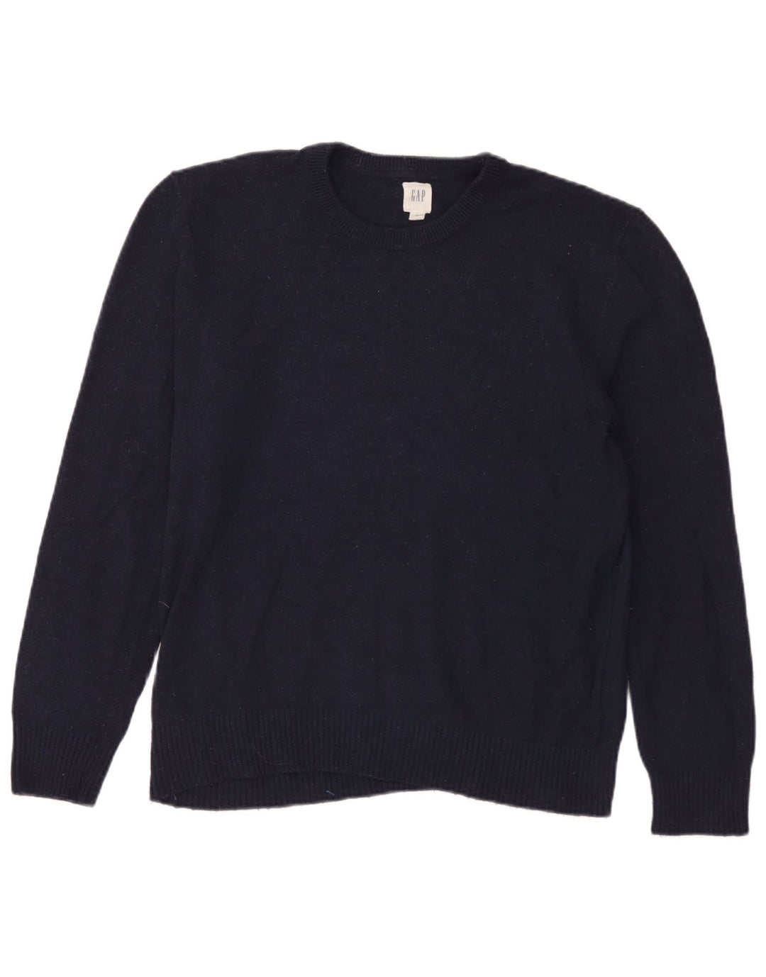 Gap Pull à col rond pour homme en laine mérinos bleu marine