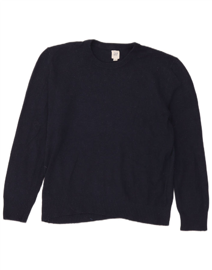 Gap Pull à col rond pour homme en laine mérinos bleu marine