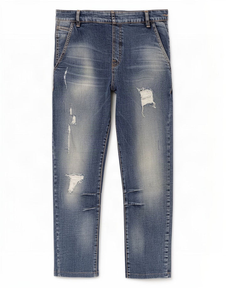 Zara Jean slim court effet vieilli pour homme W32 L24 Bleu