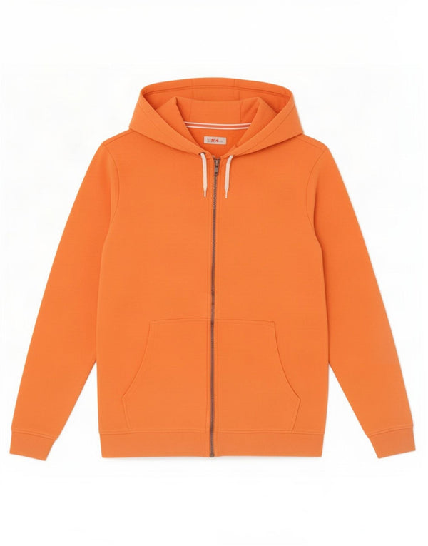 Marks & Spencer Pull à capuche zippé garçon 12-13 ans Orange Coton