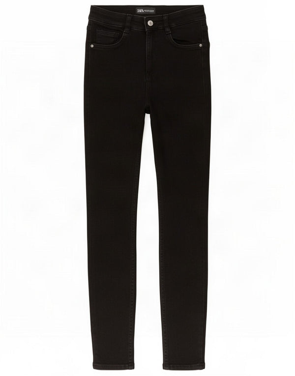 Jean skinny femme Zara EU 36 XS W26 L27 Coton noir