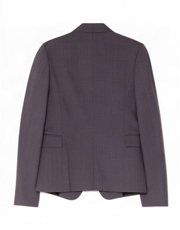 Zara Femme 1 Bouton Blazer Veste UK 6 XS Bleu Marine Acétate