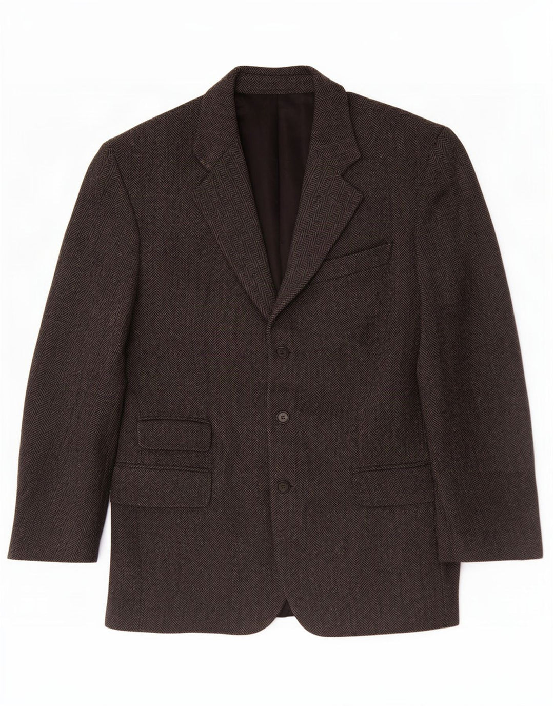 vintage Homme 3 Bouton Blazer Veste UK 38 Gris Moyen