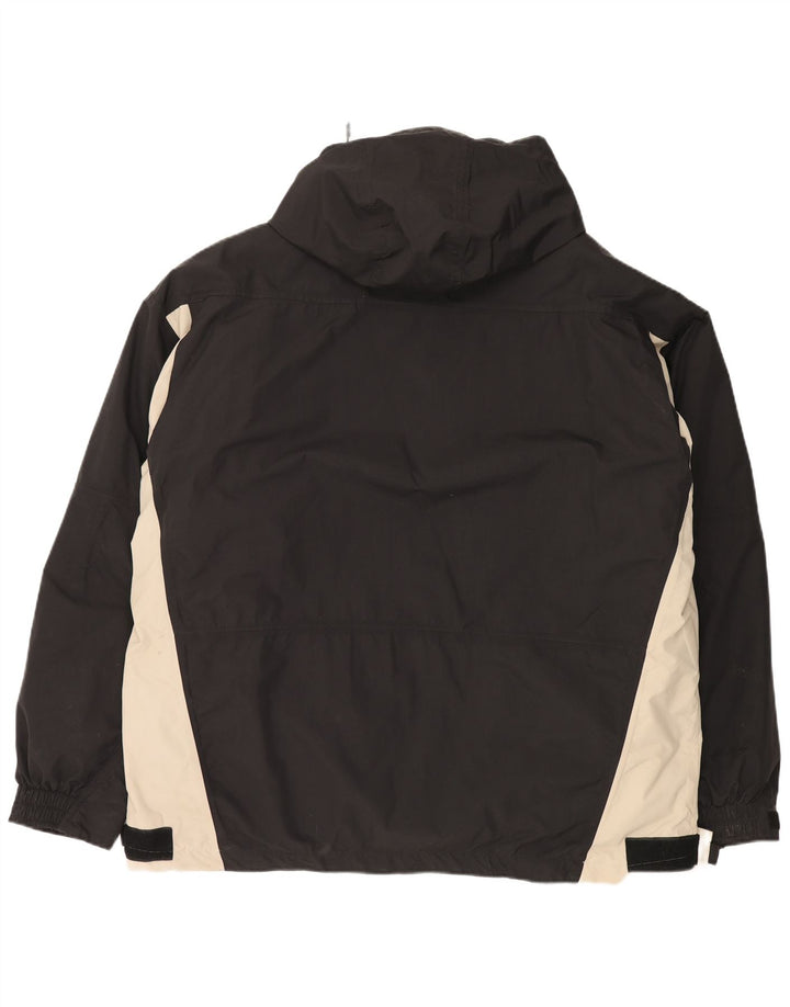 Kappa Veste coupe-vent pour homme UK 44 2XL Noir Colourblock Polyamide