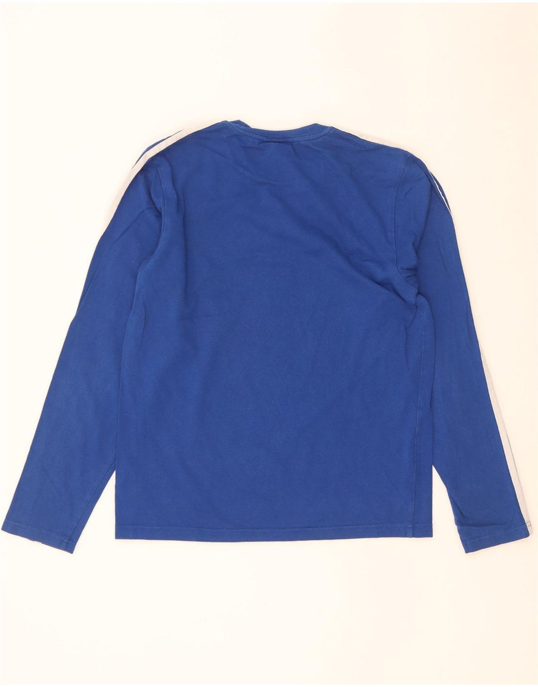 Adidas Haut graphique à manches longues pour hommes Petit coton bleu