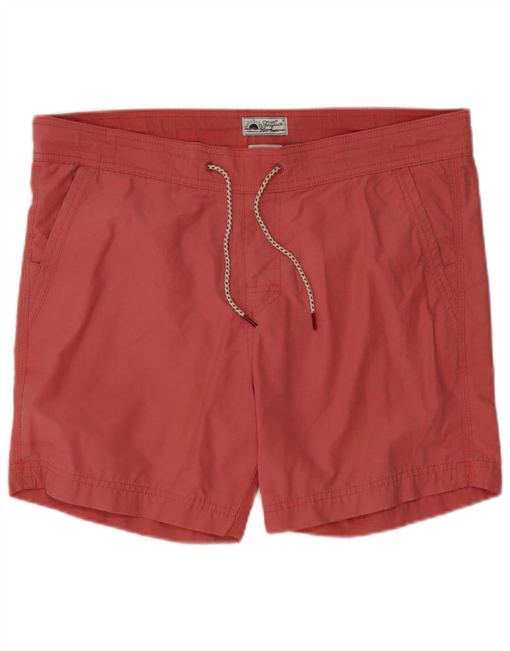 Fat Face Short de Bain Homme Petit Rouge Polyester