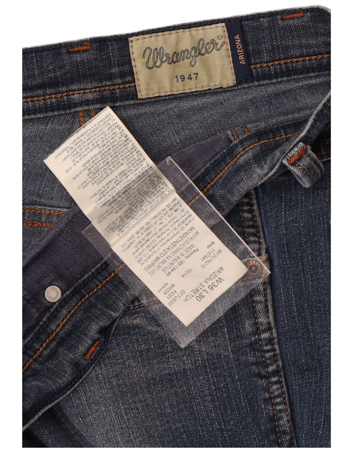 WRANGLER Jean Droit Stretch Homme Arizona W36 L30 Bleu Coton