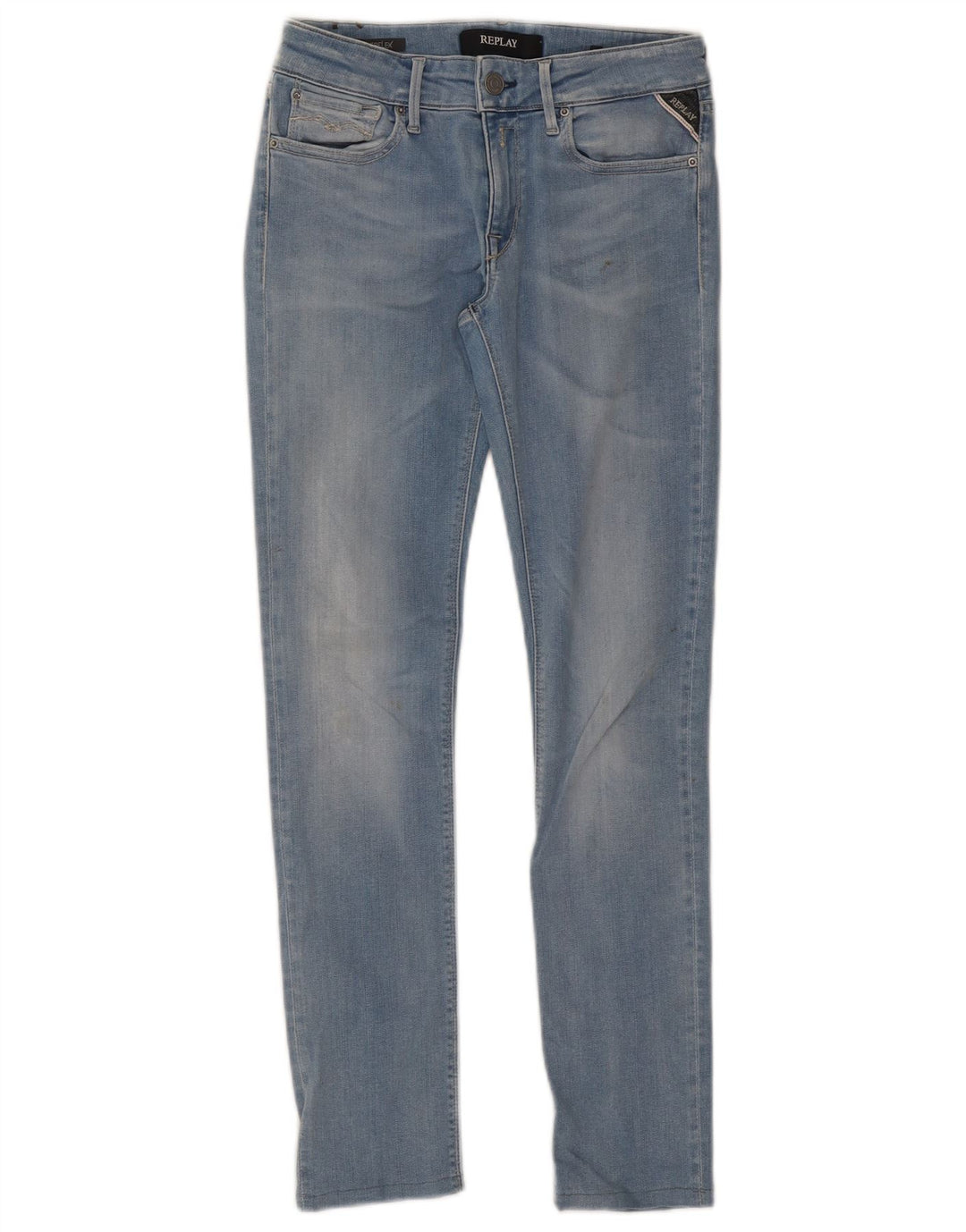 REPLAY Jean Slim Femme W27 L27 Bleu Coton