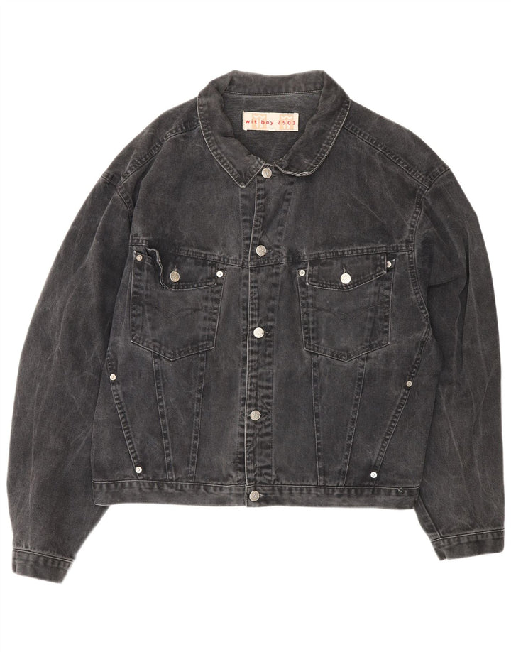 Wit Boy Veste en jean pour homme UK 44 2XL Gris