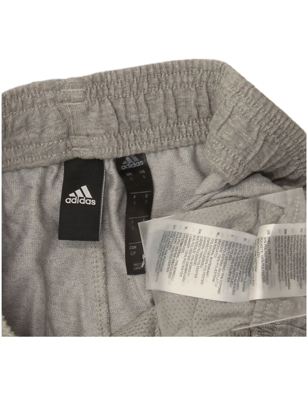 Adidas Pantalon de survêtement pour homme en coton gris Taille S