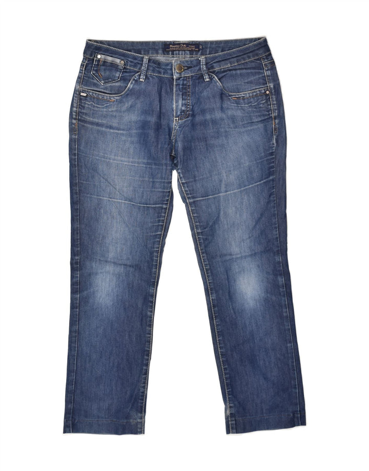 MASSIMO DUTTI Womens Slim Jeans W32 L27 Blue Cotton | Vintage Massimo Dutti | Thrift | Second-Hand Massimo Dutti | Used Clothing | Messina Hembry 