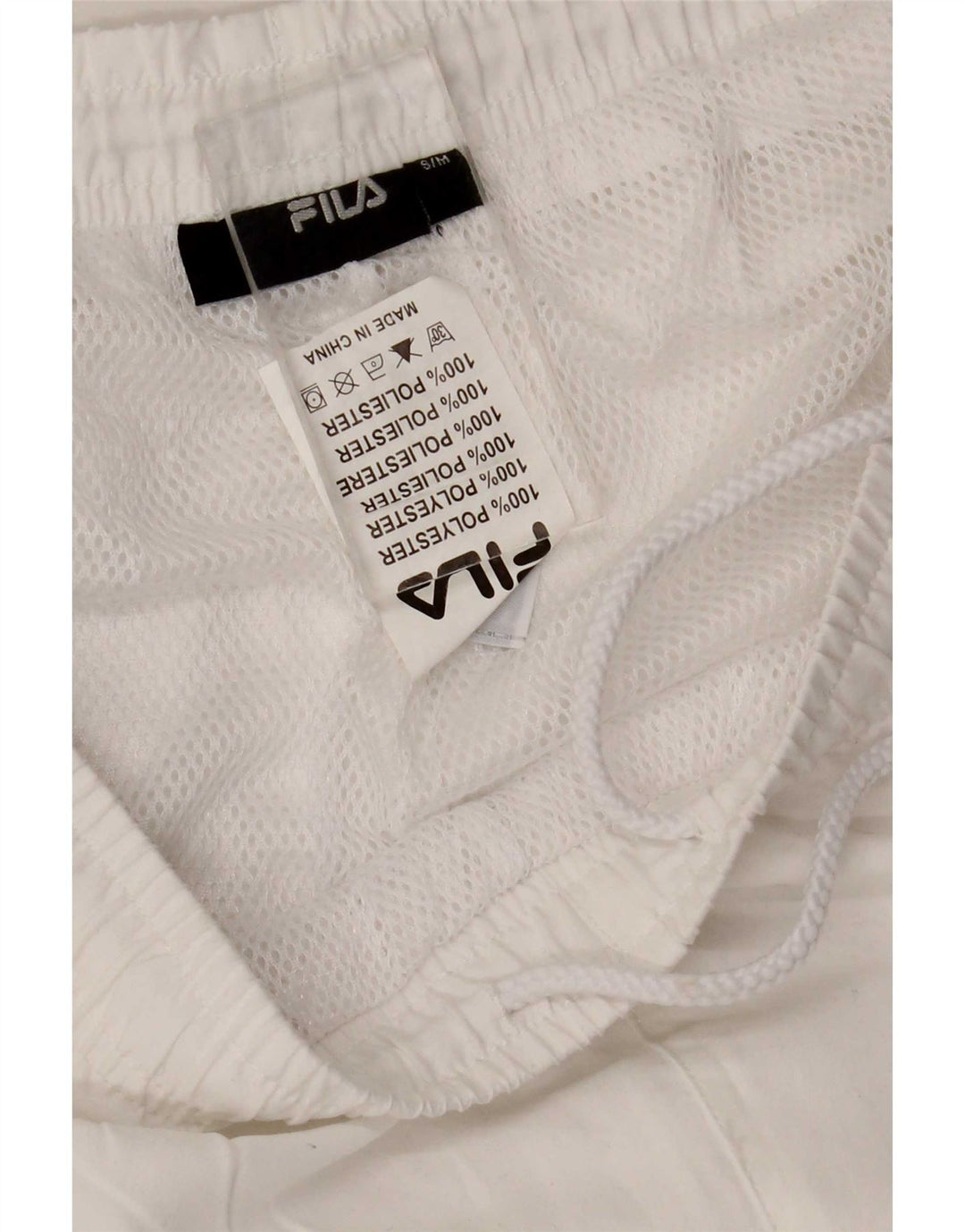 Fila Pantalon de survêtement pour femme UK 10 Small Blanc Polyester