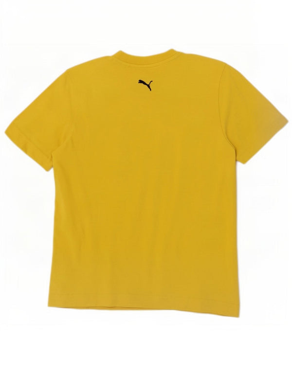 Puma T-Shirt Graphic Homme Jaune Moyen Coton
