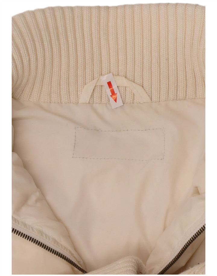 Phard Veste matelassée à capuche pour femme UK 14 Medium White Nylon