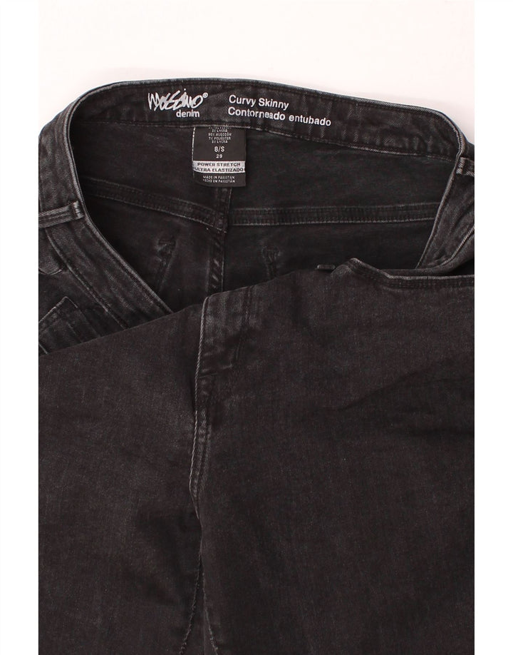 MOSSIMO Womens Power Stretch Curvy Skinny Jeans US 8 Medium W29 L28 Black Vintage Mossimo and Second-Hand Mossimo from Messina Hembry 