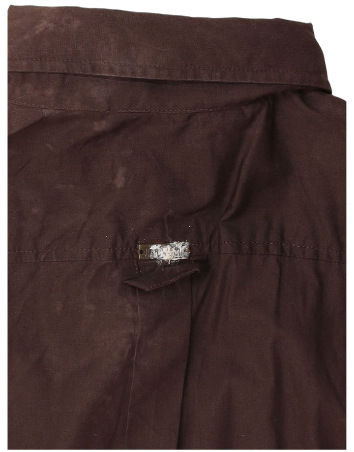 Just Cavalli Chemise Femme UK 14 Coton Marron Moyen