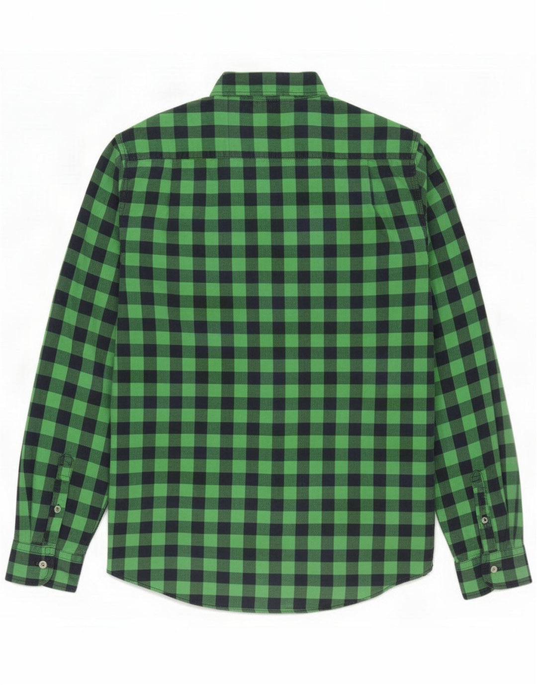 American Eagle Mens Classic Fit Shirt Small Green Gingham Cotton