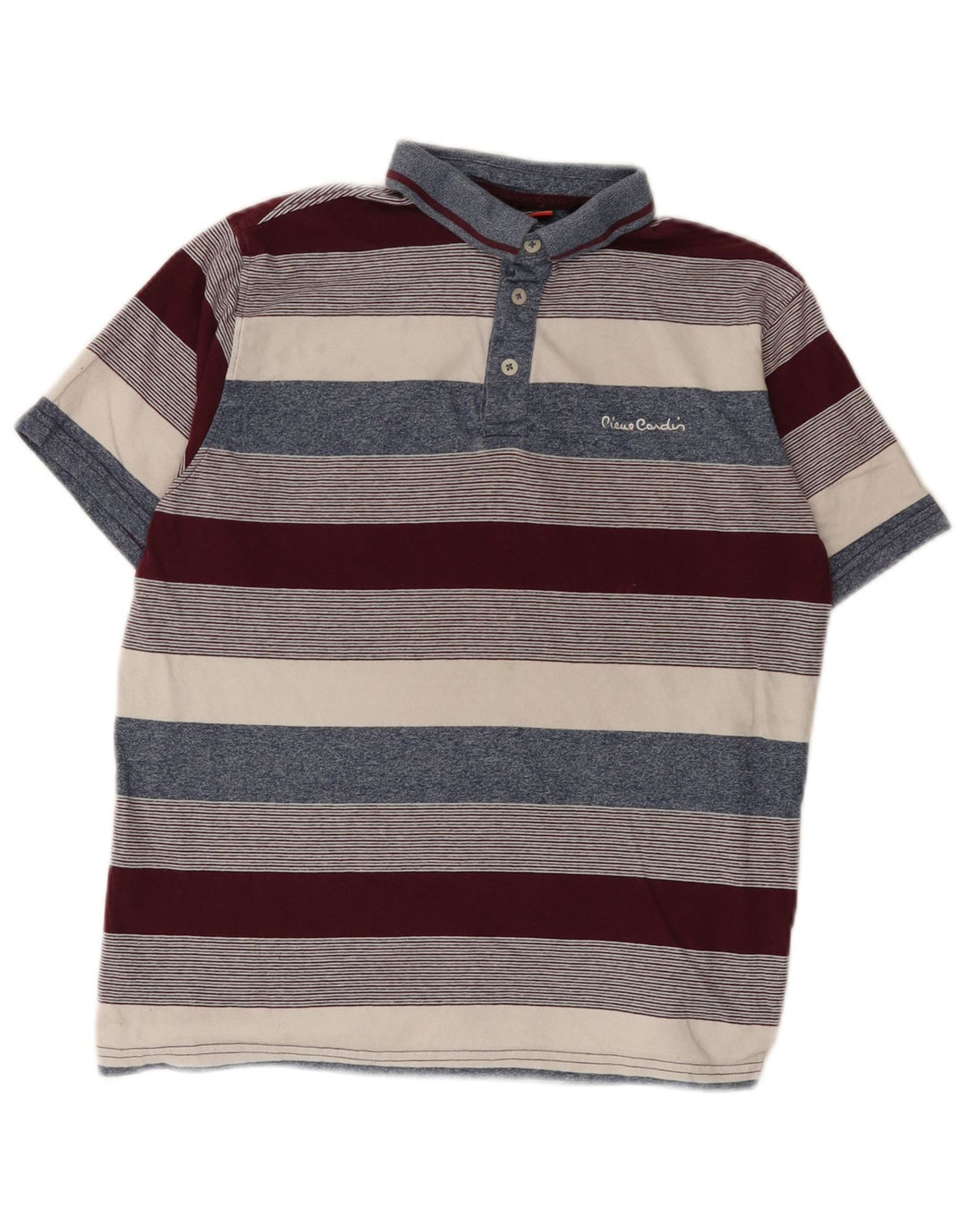 Polo Homme Pierre Cardin Coton Rayé Multicolore Moyen Moyen