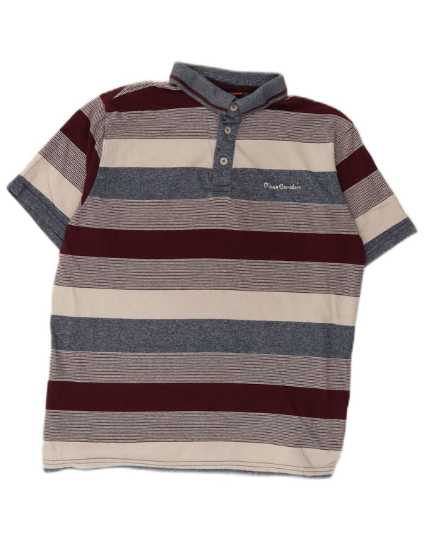 Polo Homme Pierre Cardin Coton Rayé Multicolore Moyen Moyen