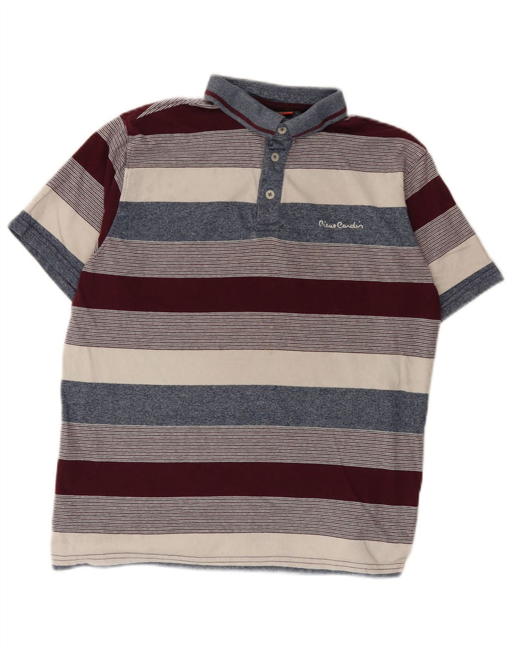 Polo Homme Pierre Cardin Coton Rayé Multicolore Moyen Moyen