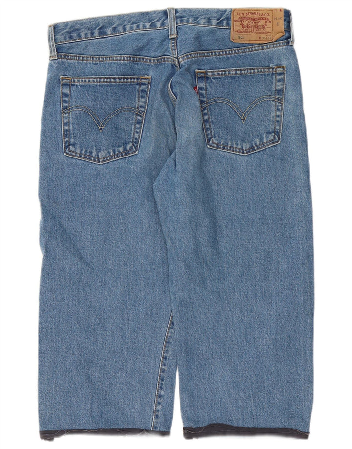 LEVI'S Jean Capri 501 Homme W34 L19 Bleu Coton