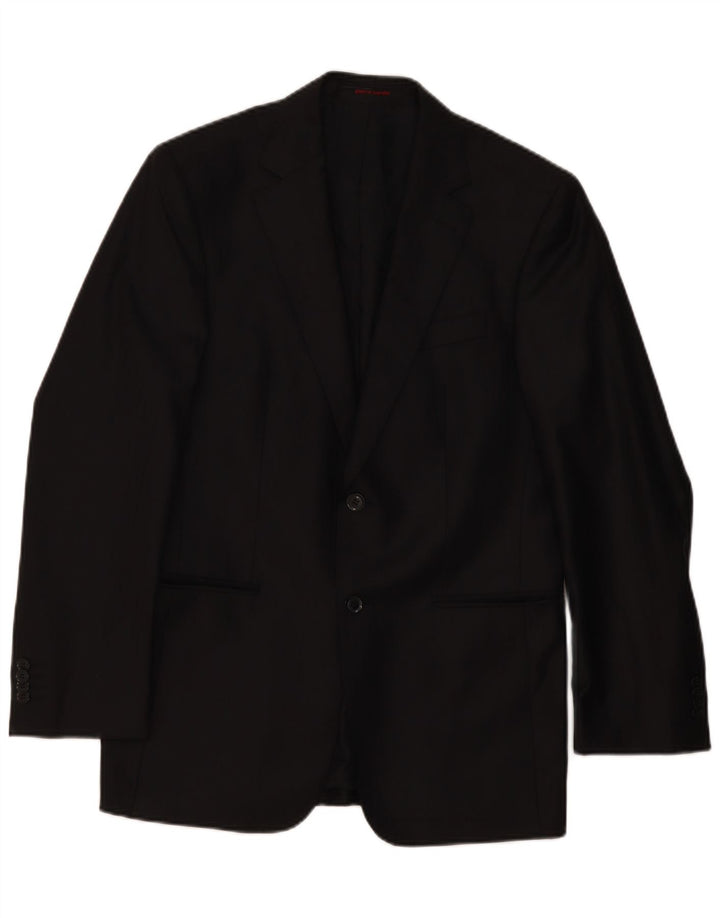 Pierre Cardin Veste Blazer 2 Boutons Homme UK 38 Moyen Noir Classique