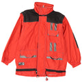 Astrolabio Veste coupe-vent pour homme UK 16 Large Rouge Colorblock Polyamide