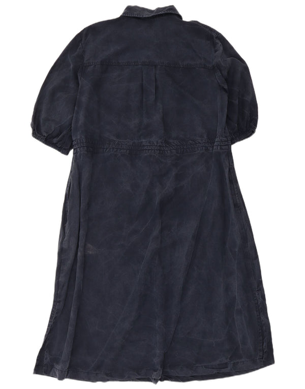 French Connection Robe longue pour femme UK 44 Bleu marine moyen Lyocell