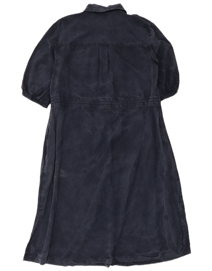French Connection Robe longue pour femme UK 44 Bleu marine moyen Lyocell
