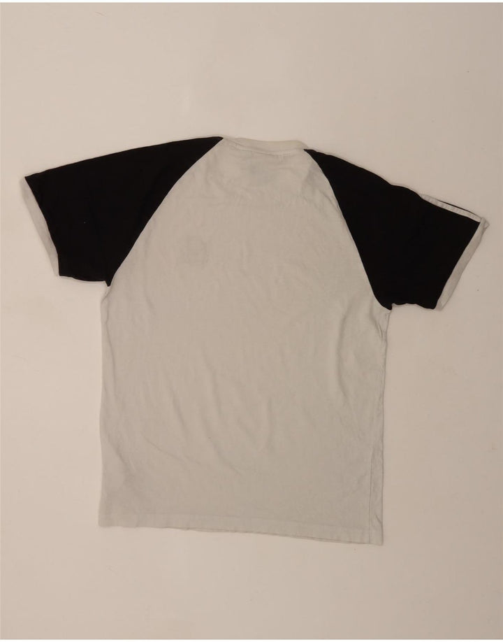 Adidas T-shirt pour homme en coton color block blanc moyen
