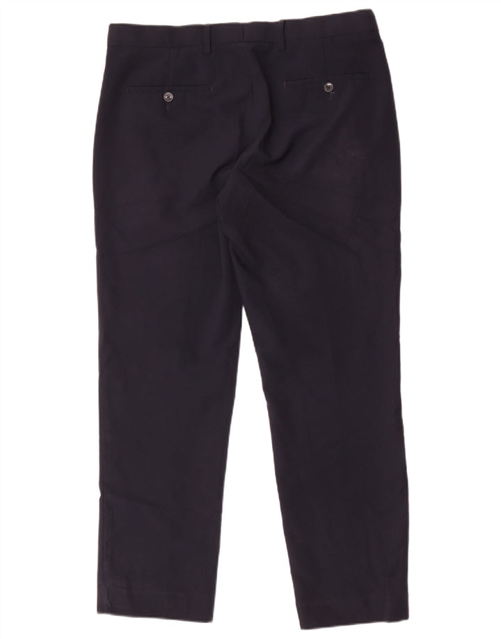 Marks & Spencer Pantalon Chino Regular Homme W34 L29 Bleu Marine Polyester