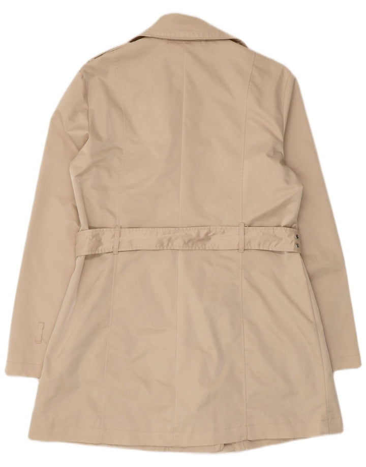 Oltre Trench-coat ceinturé pour femme UK 46 Large Beige Polyester