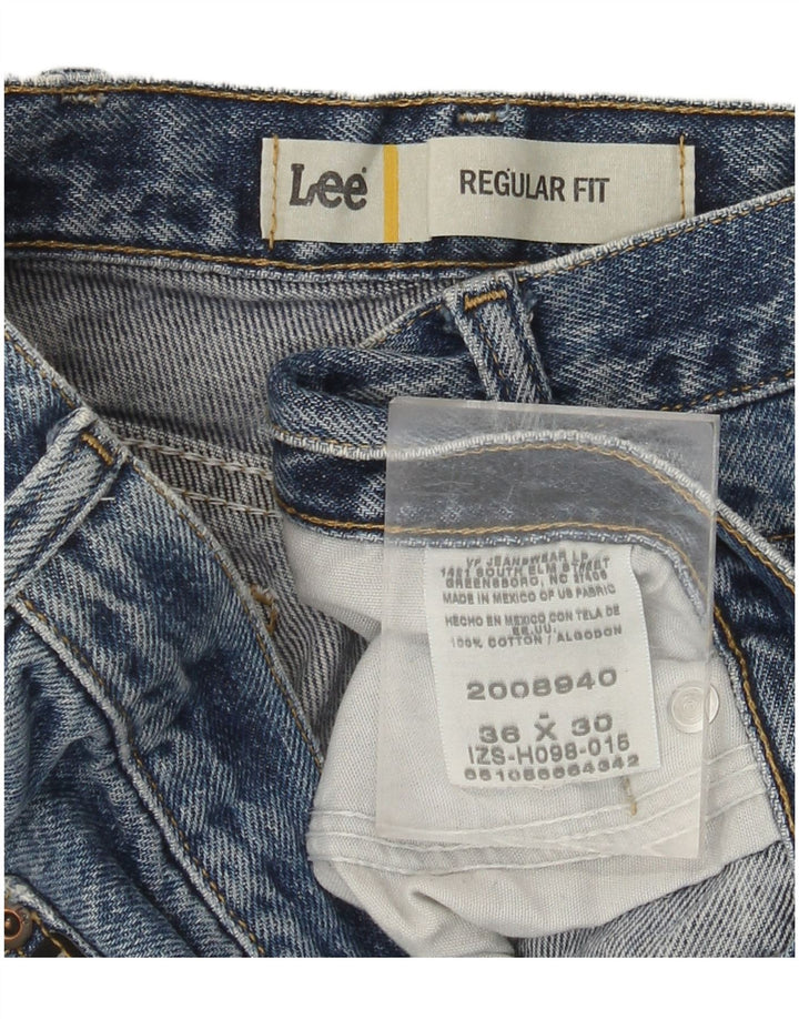 LEE Jean droit vieilli homme W36 L30 bleu coton