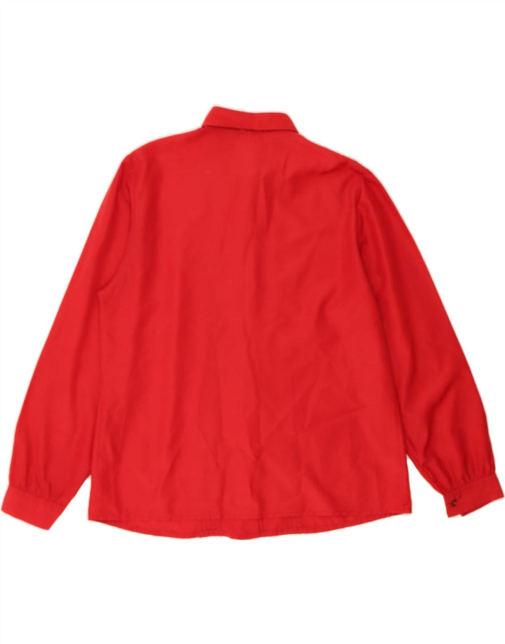 VINTAGE Womens Tuxedo Shirt IT 51 XL Red Polyester Vintage Vintage and Second-Hand Vintage from Messina Hembry 