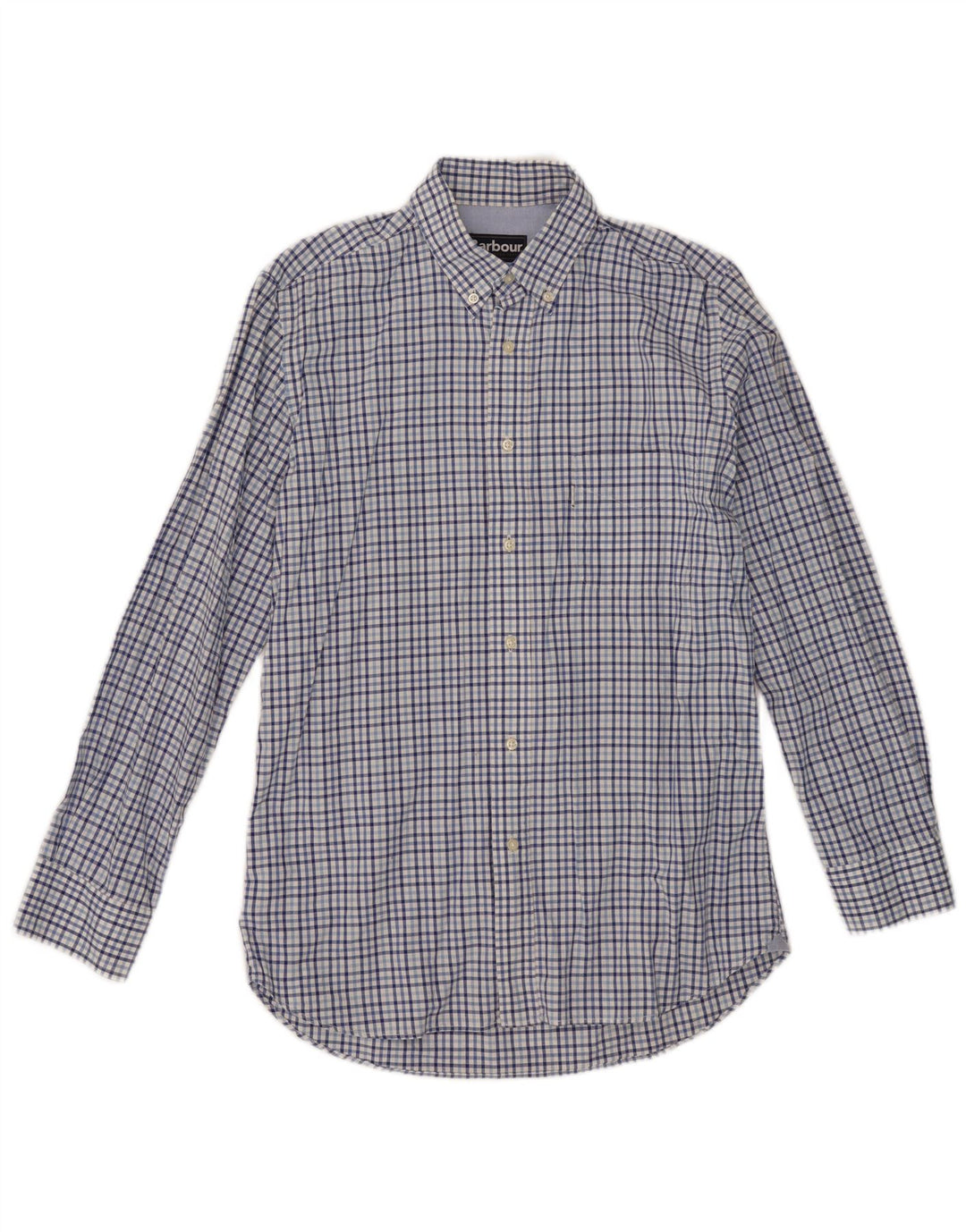Barbour Chemise Homme Petit Vichy Bleu