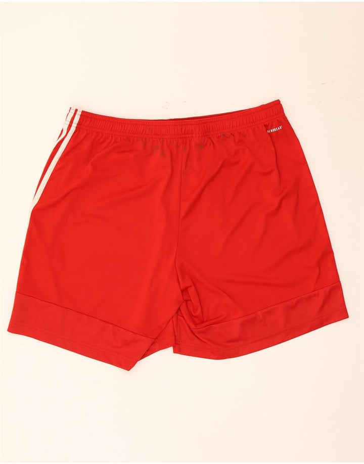 Adidas Short de sport pour homme XL Rouge Polyester