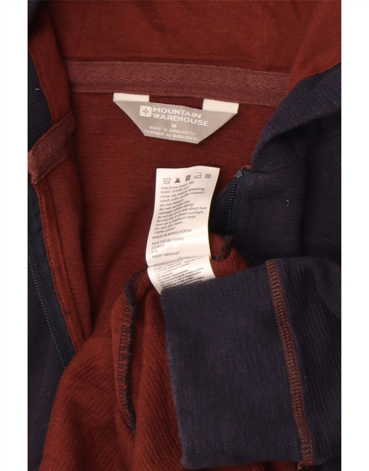 Mountain Warehouse Pull à capuche zippé pour homme en coton bleu marine moyen