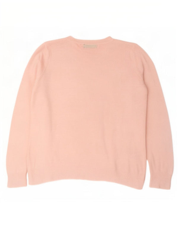 Marks & Spencer Pull surdimensionné à col bateau pour femme UK 16 Large Rose